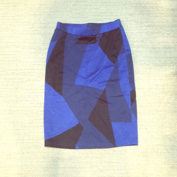 MM Couture Dresses & Skirts - MM COUTURE- Blue Body Con Skirt-  XS